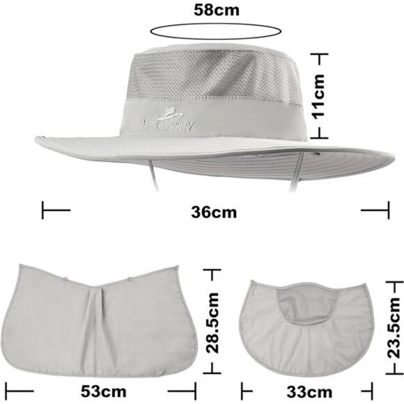 Fishing Hat,Sun Cap with UPF 50+ Sun Protection and Neck Flap,for Men and Women - Picture 6 of 8